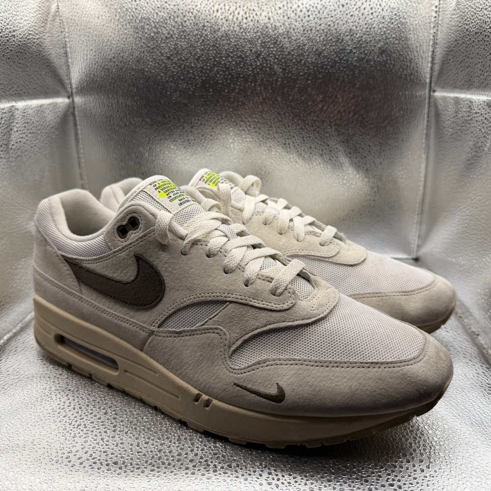 Size 13 Nike Air Max 1 Sail‎ Ironstone 2022 Brown Mens Sneaker Shoes DZ4494-100